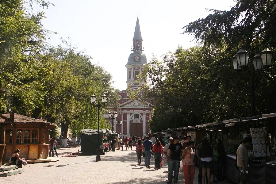 church in Constitucion, Chile