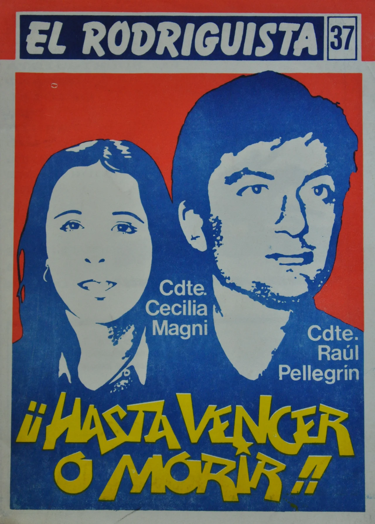 Cover of an underground magazine of the era of dictatorship in Chile ("El Rodriguista" Nr. 37,  November 1988).