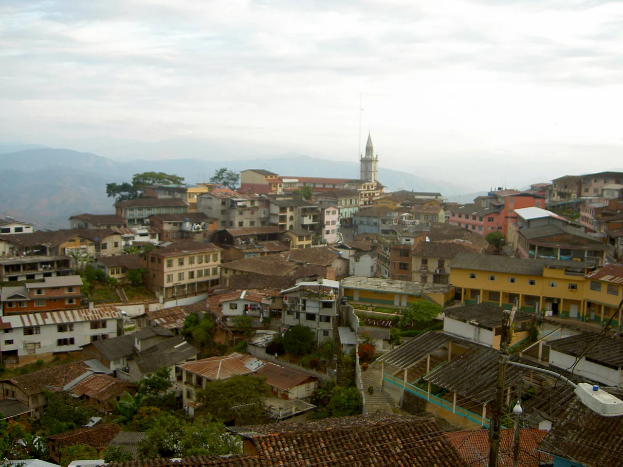 Panoramic view of Zaruma