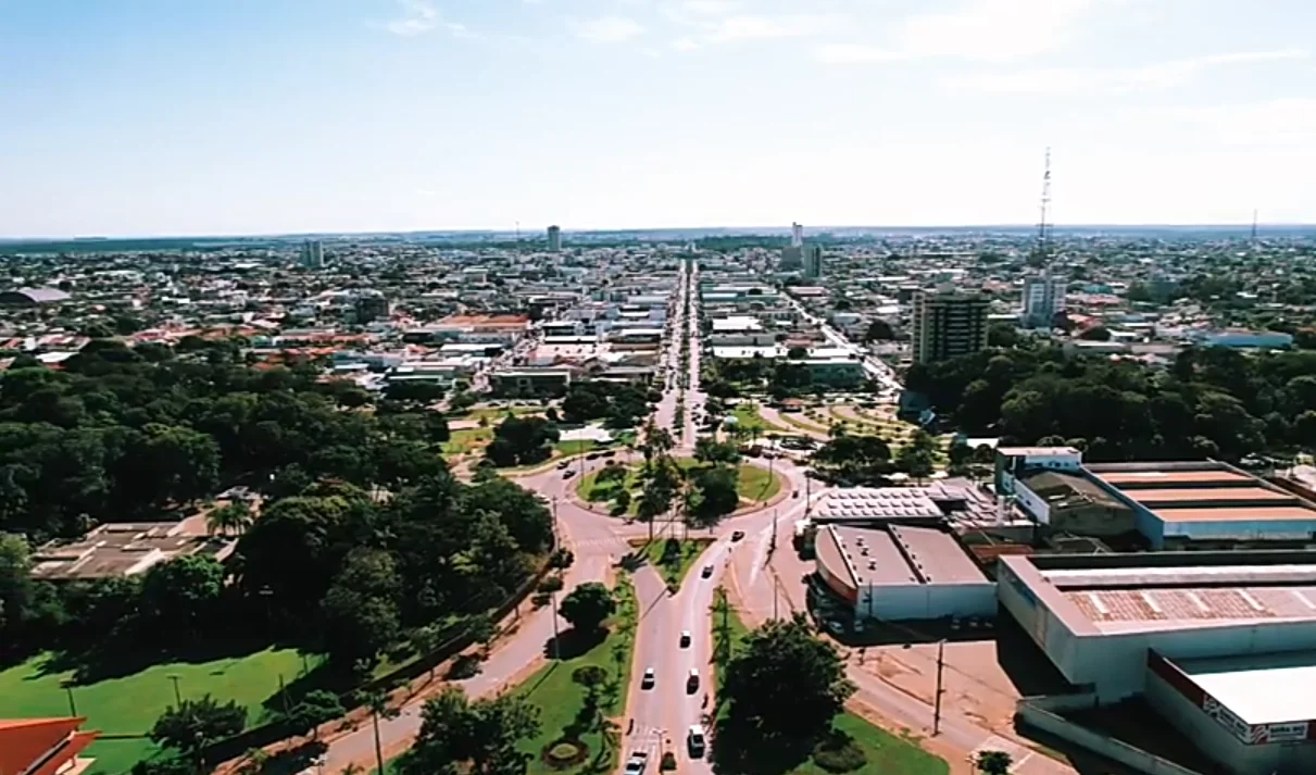 Panorâmica da cidade de Sinop , norte de Mato Grosso.