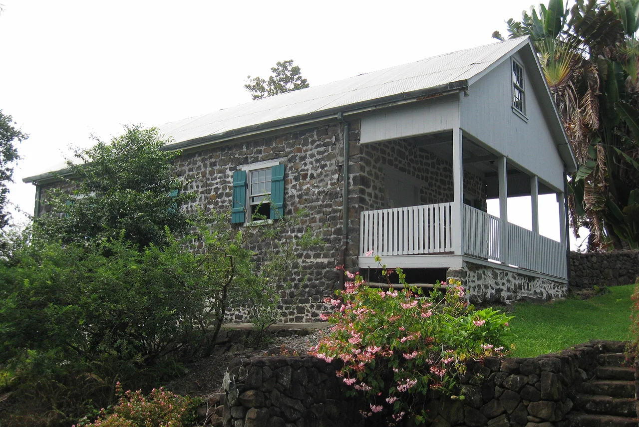 Store built circa 1871 by Henry Nicholas Greenwell (1826–1891), who is credited with getting international recognition for the "Kona Coffee" brand. It is now the home of the Kona Historical society, run as a smll museum.