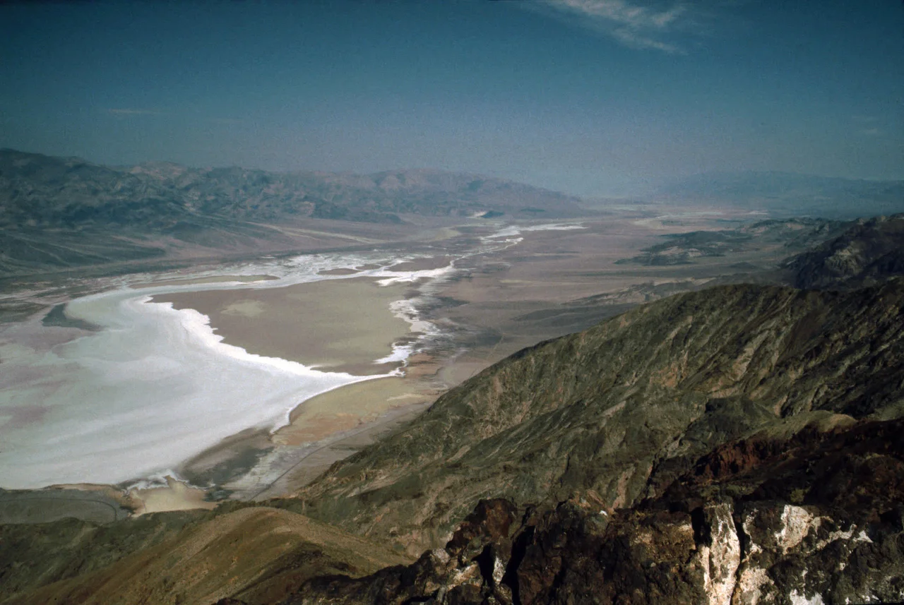 The Amargosa River near Shoreline Butte — entering southern Death Valley from the Amargosa Desert, in eastern California