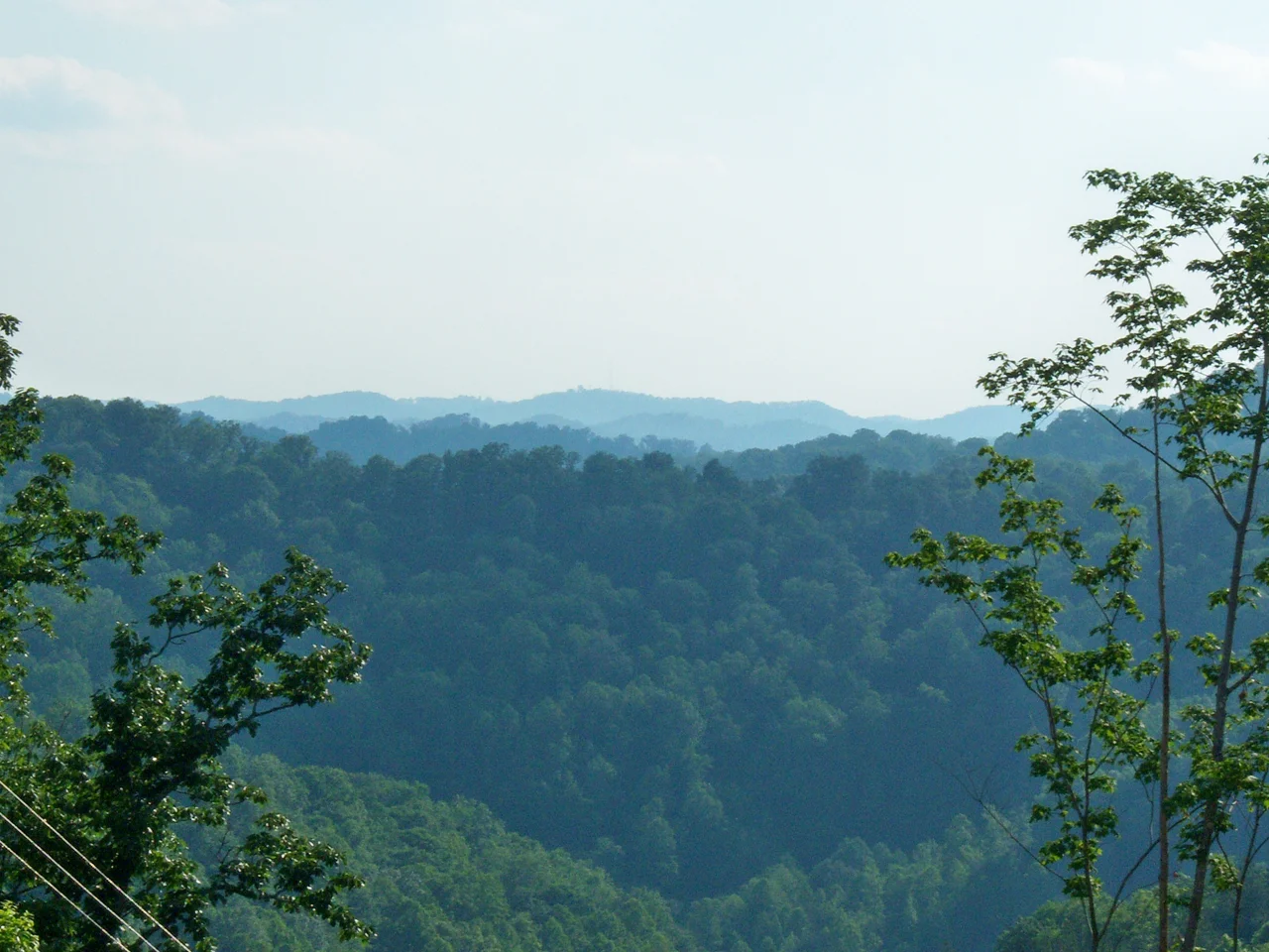 A mountain top view of Johnson County.
This picture was shot at an abandoned surface mine in Tutor Key.