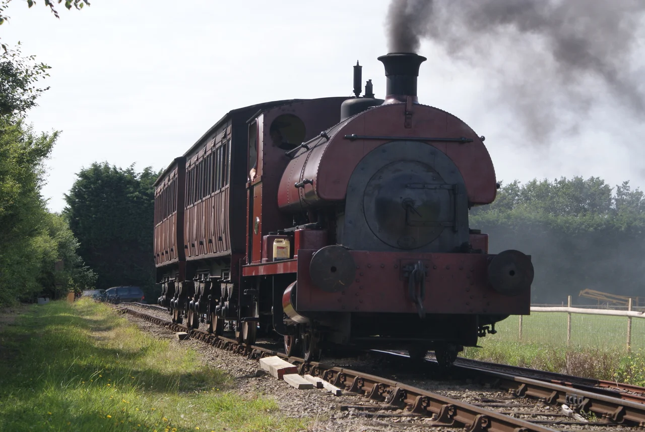 Steam train at Pallot Heritage Steam Museum