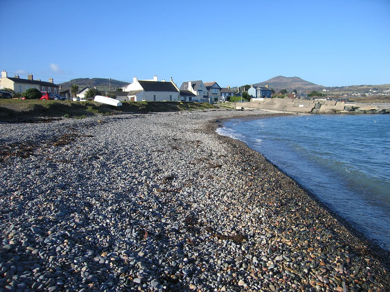 Greystones Harbour, with Little Sugar Loaf - background, right.
