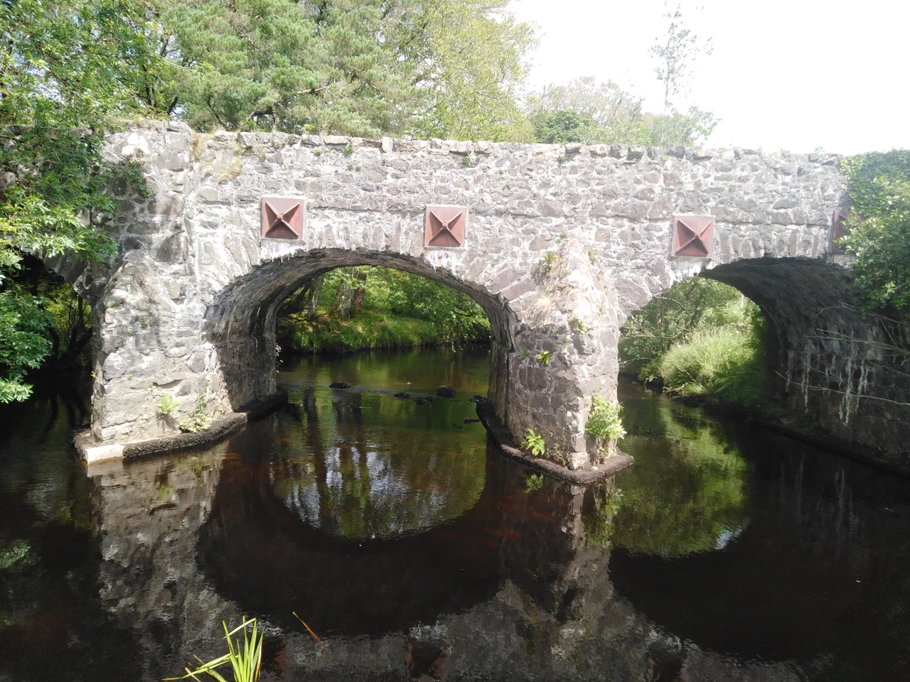 Ancient Bridge Which Spans Over The Agivey River In Glenullin.