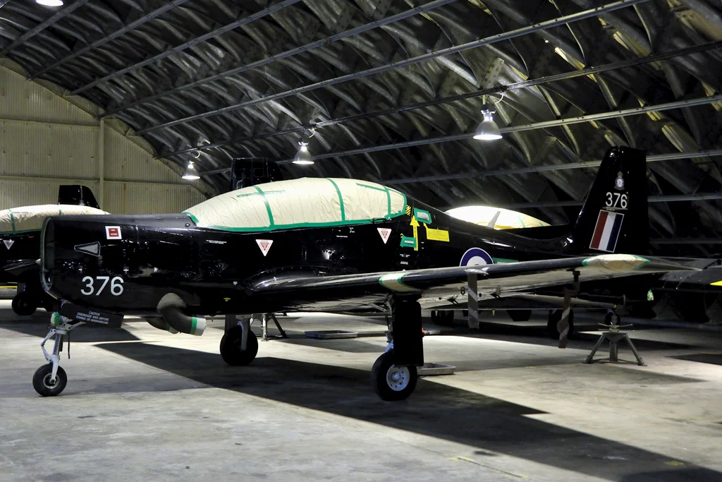 RAF Tucano T.1 in storage at RAF Shawbury