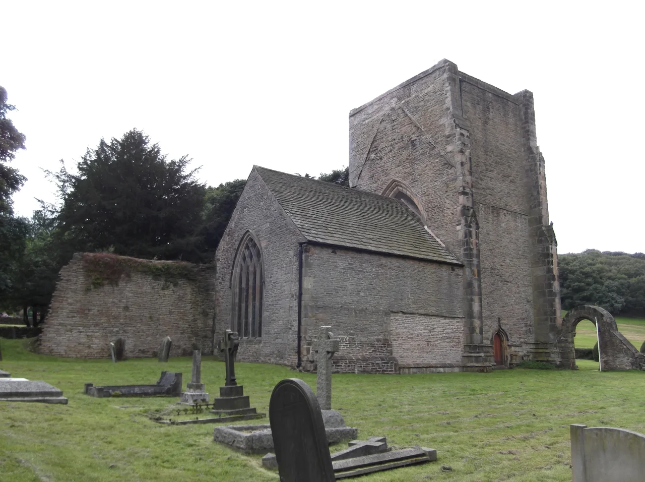 St Thomas of Canterbury's church, Beauchief Abbey, Sheffield, South Yorkshire, seen from the northeast