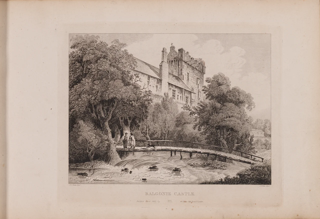 Plate I/b - John Claude Nattes made drawings of suitable scenes on the spot; etchings are by James Fittler. - John Claude Nattes made drawings of suitable scenes on the spot; etchings are by James Fittler.