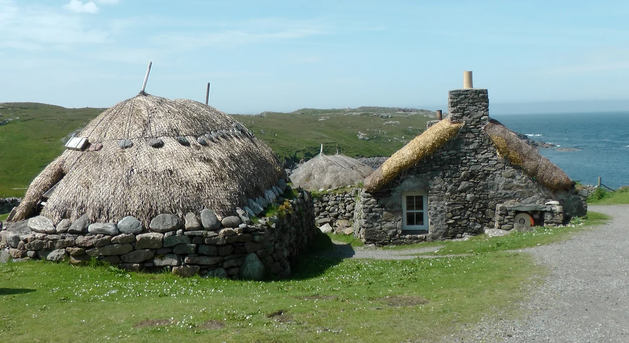 Dún Éistean Late Medieval Fort near the village Port of Ness, Lewis Island, Outer Hebrids, Scotland