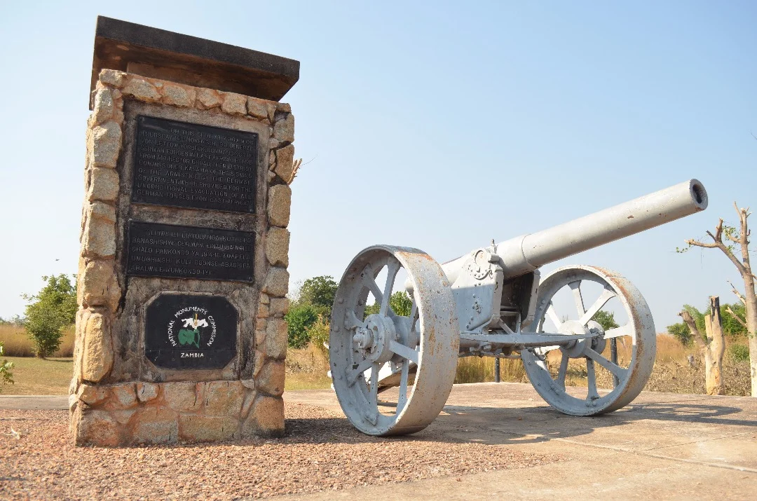 Chambeshi Monument to commemorate notification of von Lettow-Vorbeck of the signing of the armistice at the end of WWI. 3 days after the end of the war in Europe.