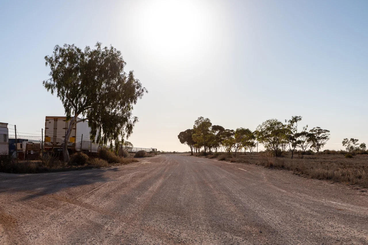 Trans Access Road in Rawlinna, Western Australia, Australia