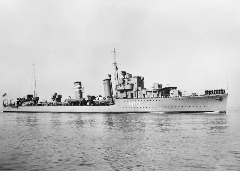 Photograph of British E class destroyer HMS Encounter.
