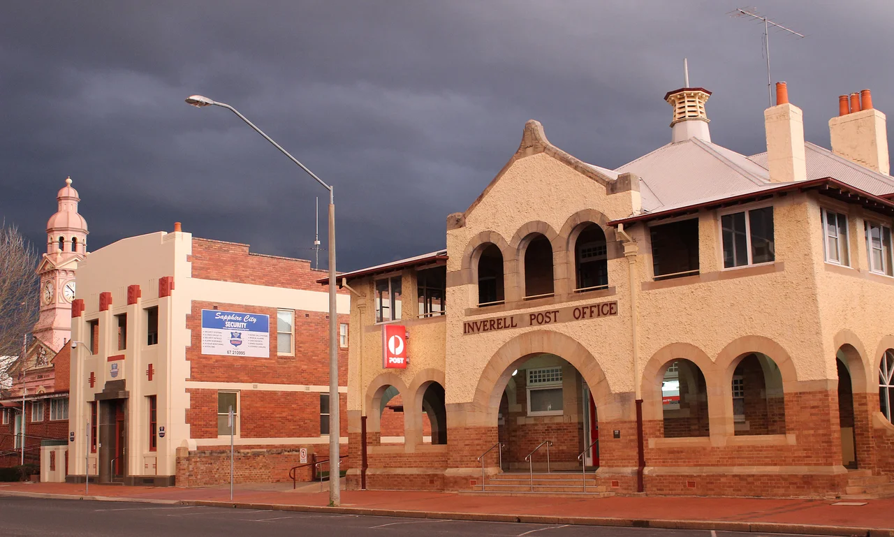 Inverell Post Office,  97 Otho Street, Inverell, NSW, Australia. It was built in 1904,