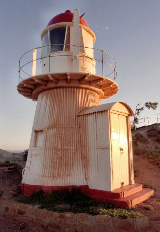 Cooktown Lifghthouse, 2005

The Cooktown Lighthouse is situated on Grassy Hill (300m above sea level). It is an automatic light now, but was once manned. The lighthouse is an historic feature of Cooktown. It was built in England, transported to Cooktown, and erected in 1885. It was automated in 1927 and was complemented by a Radar station during 1942-5.