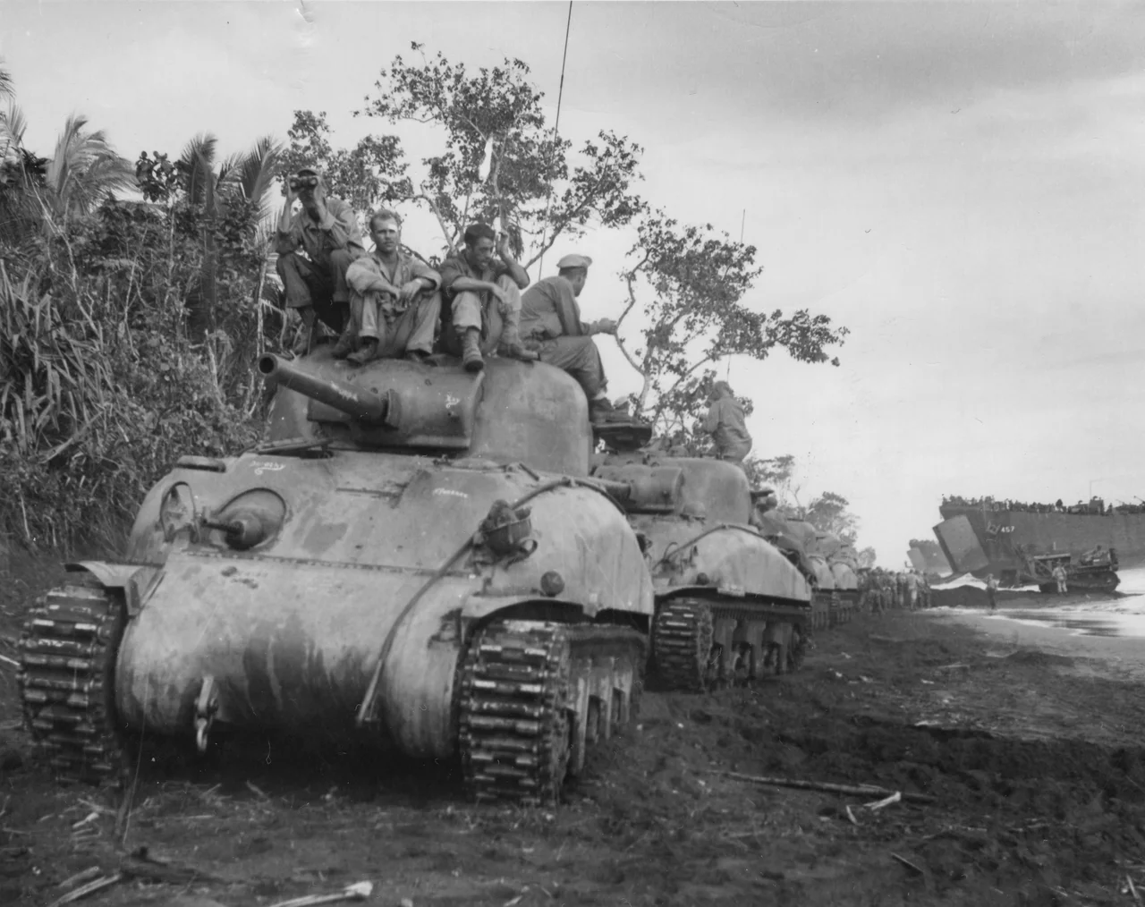 Tanks of 603rd Tank Co.

Photo Source: U.S. National Archives. Digitized by Signal Corps Archive.