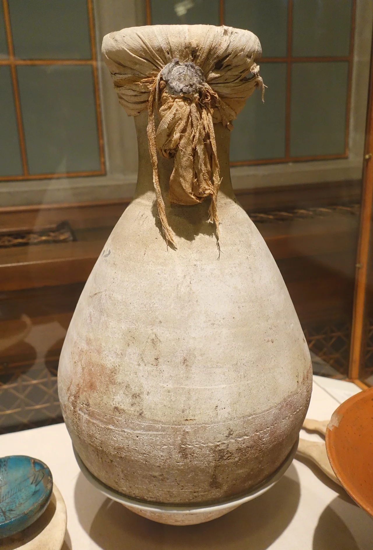 Exhibit in the Oriental Institute Museum, University of Chicago, Chicago, Illinois, USA. This work is old enough so that it is in the public domain. Photography was permitted in the museum without restriction.