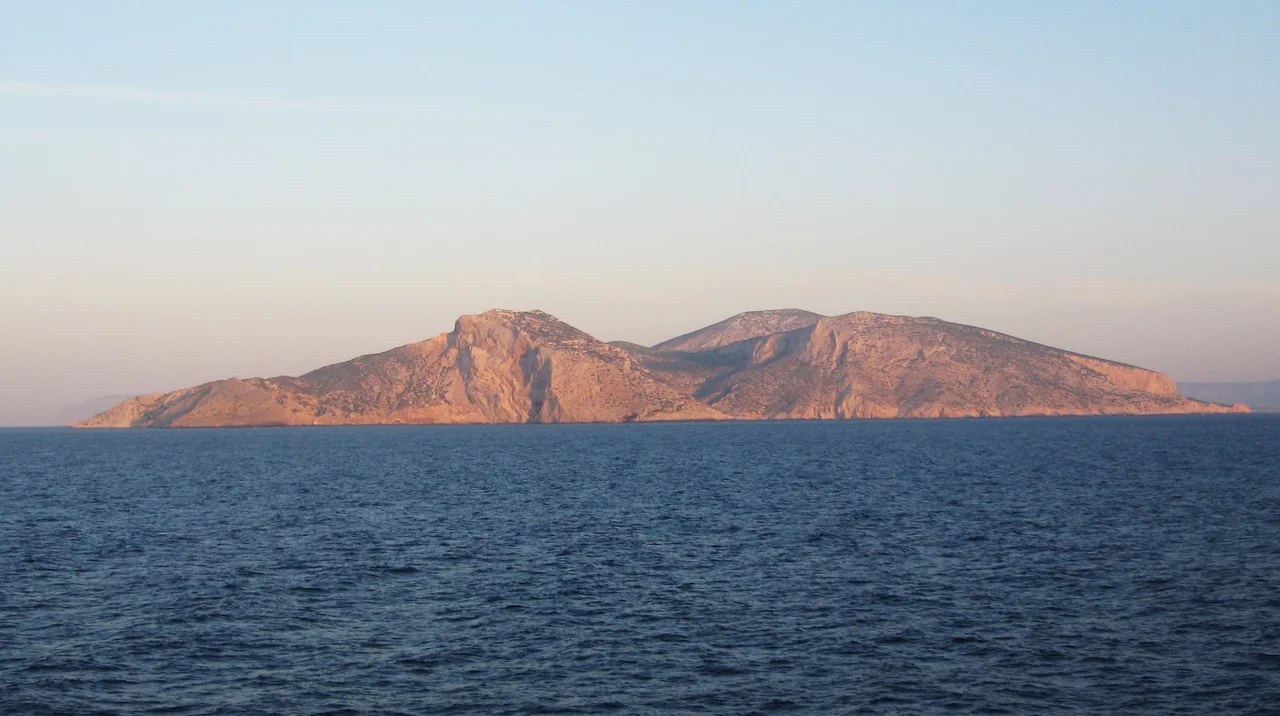 Keros island, view from the north