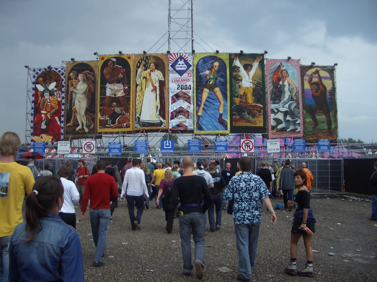 Entrance of the Lowlands festival, the Netherlands.IMGP3084