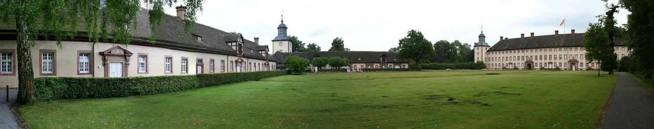 Corvey Abbey with Westwork near Höxter, Germany
