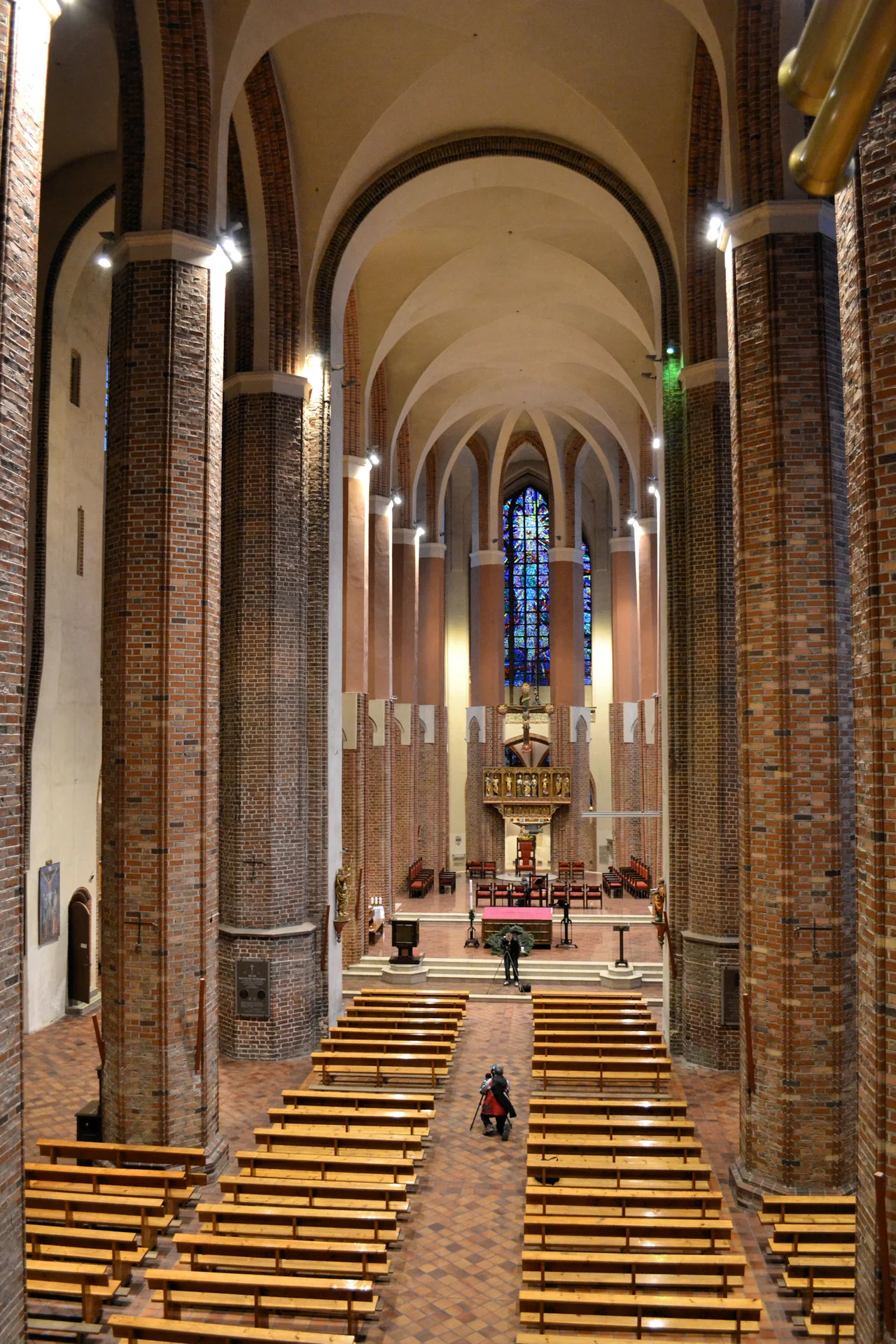 Interior in the St. James of Szczecin Cathedral