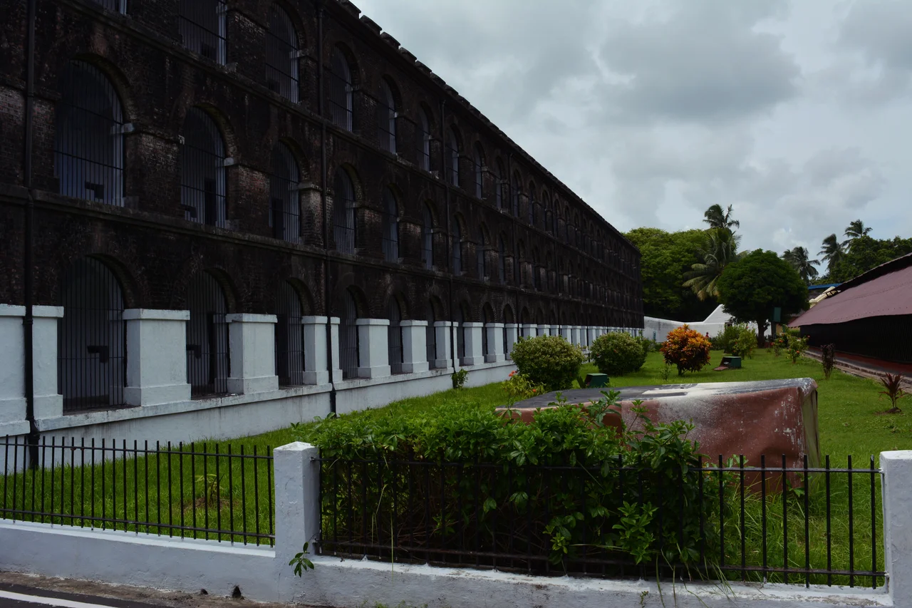 This Photo is the front view of Cellular Jail, located at Port Blair, Andaman Nicobar Islands, India