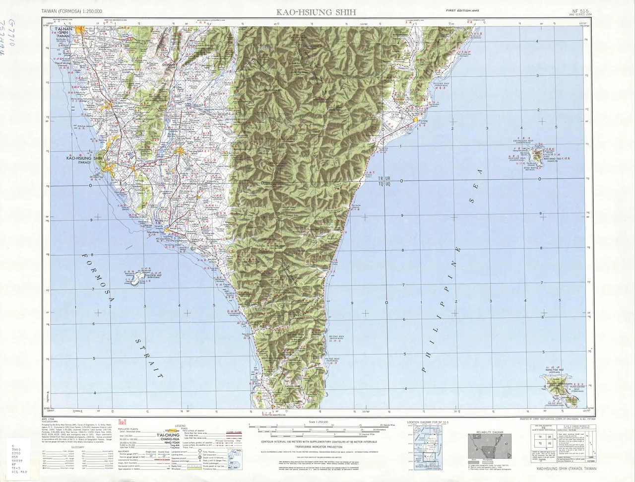 Tawian AMS Topographic Maps