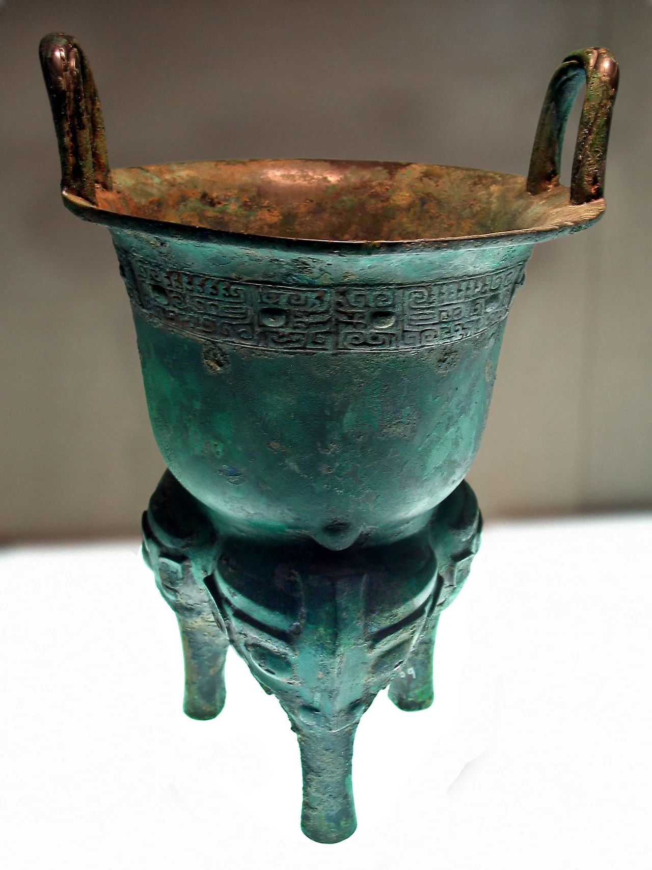 Gefujia Yan Steamer (戈父甲甗), unearthed in Fangshan, Beijing, now displayed in Capital Museum, Beijing, China