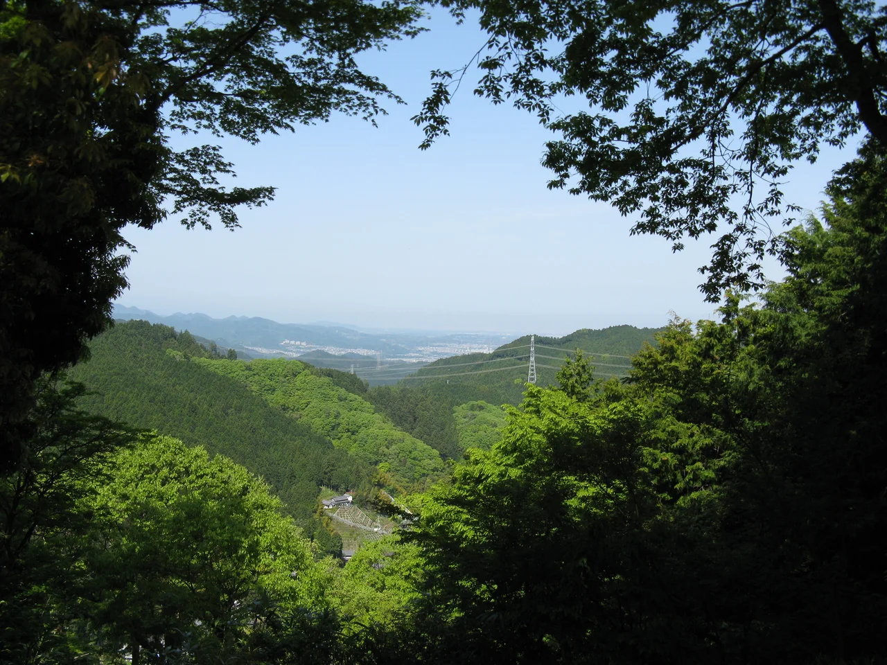 千早城　四の丸跡よりの遠景